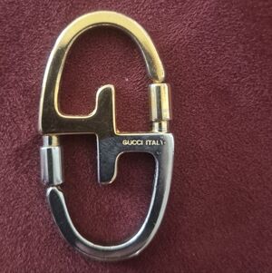 Gucci Silver Double G Carabiner Key Holder $95